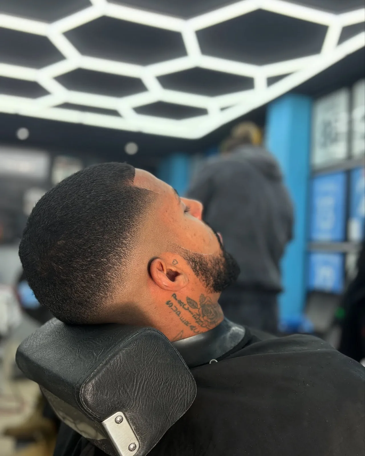 Fade, finished with the razor